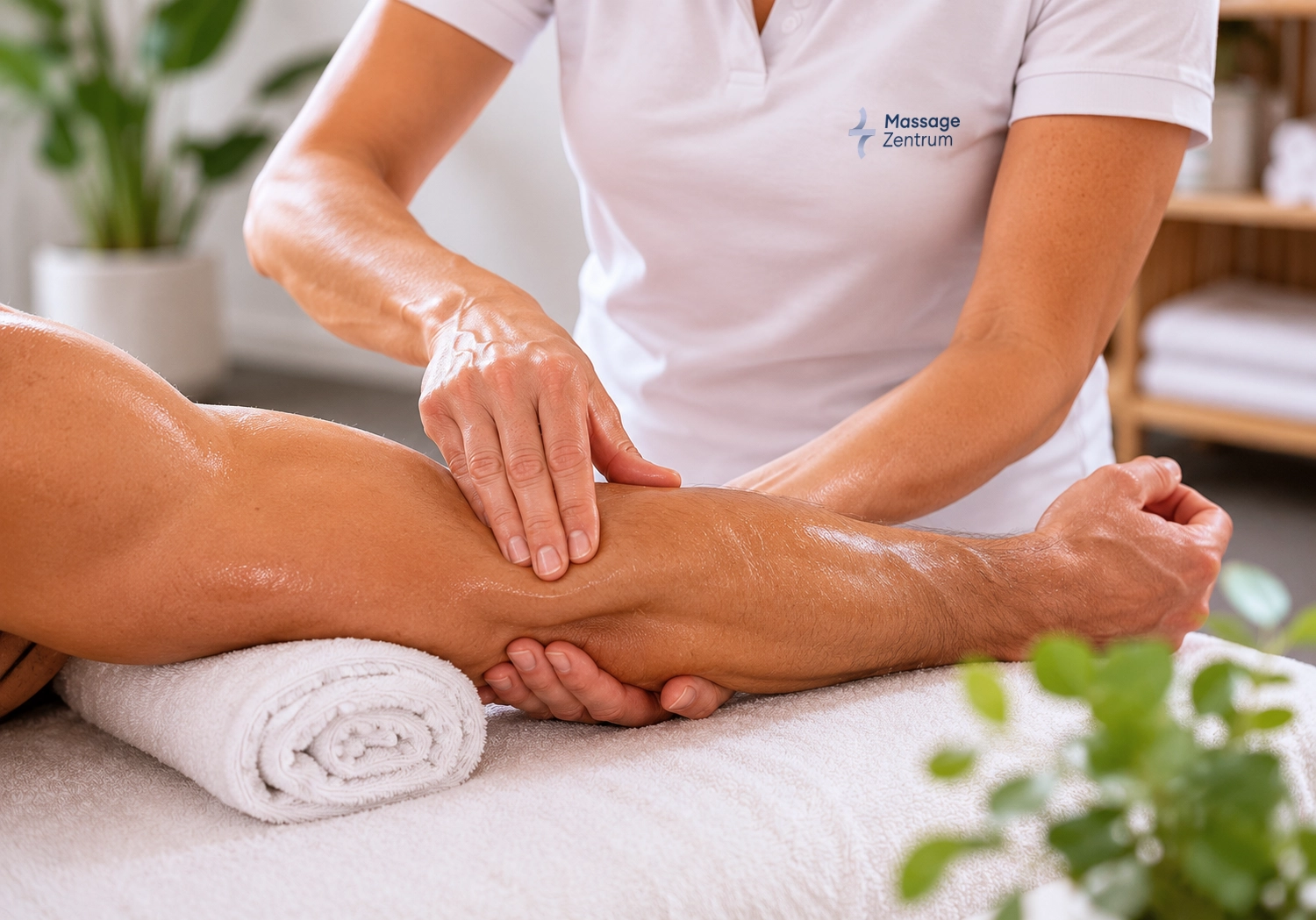 Sport-Massage nach Belastung im Behandlungsraum an der Goethestrasse, Stäfa